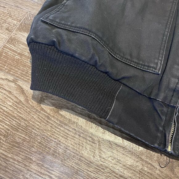 Walls Workwear Coat Black Mens XL Blanket Lined Hooded Canvas Jacket - Picture 4 of 16